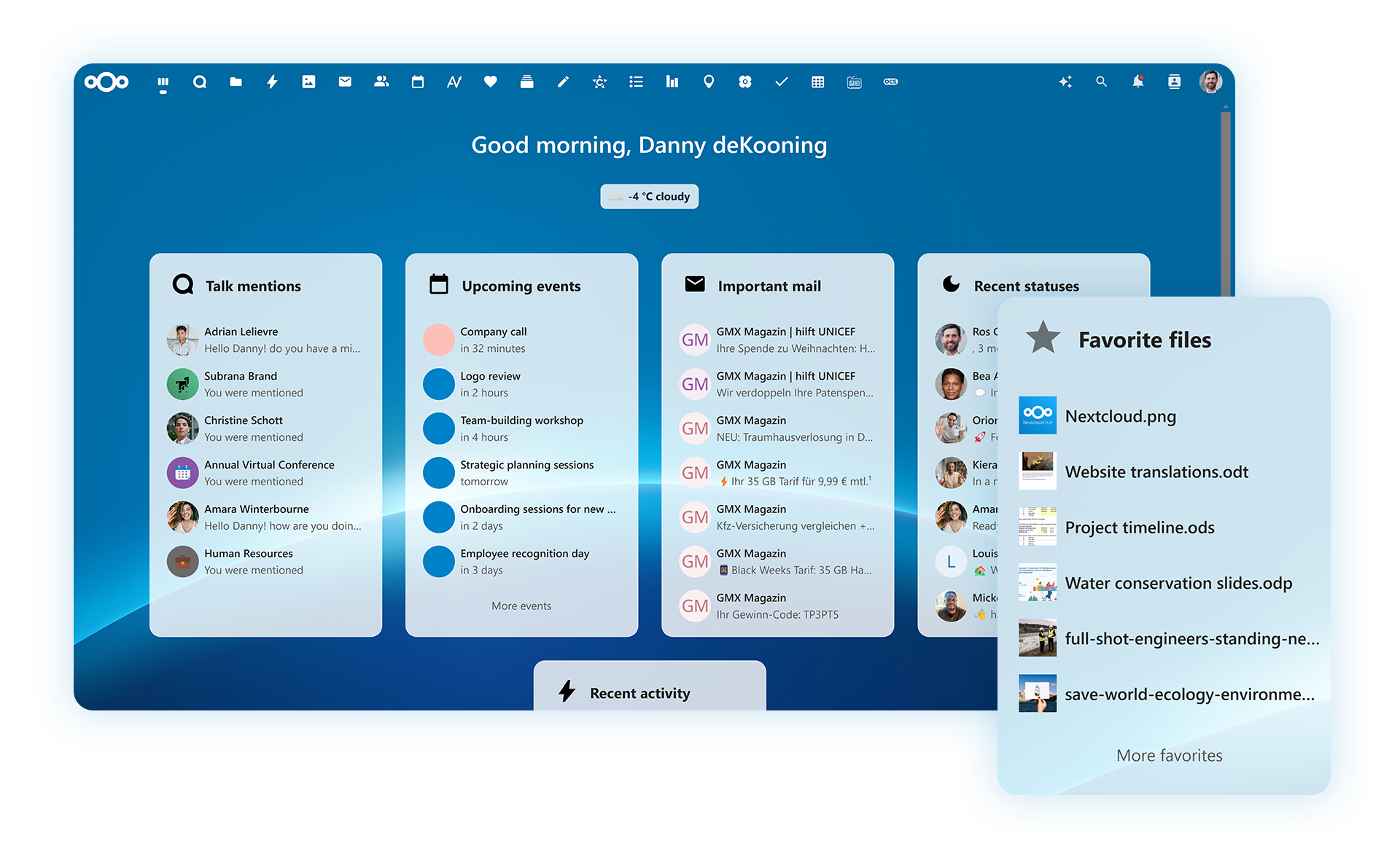 NextCloud Dashboard