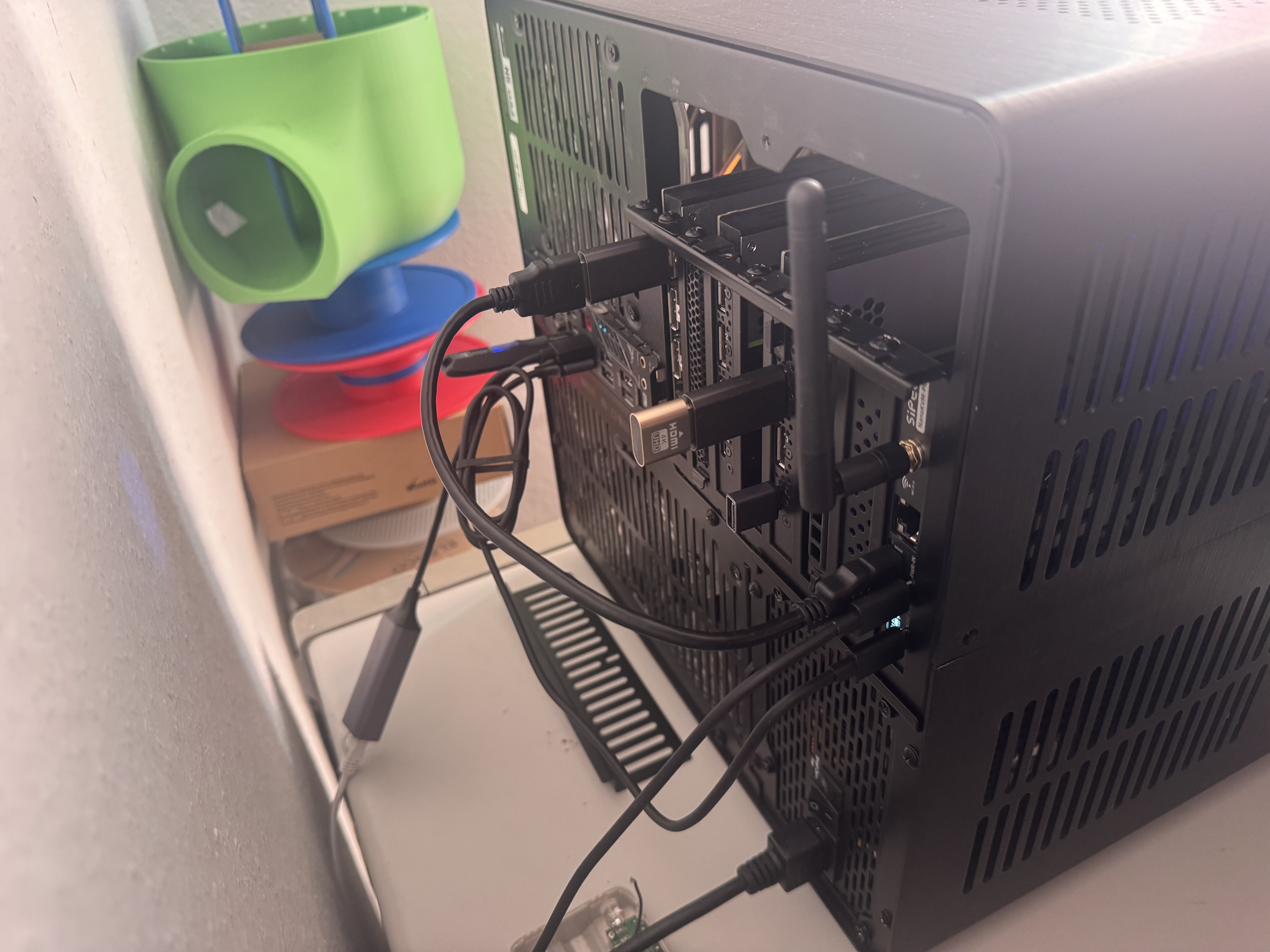 Rückseite des Servers